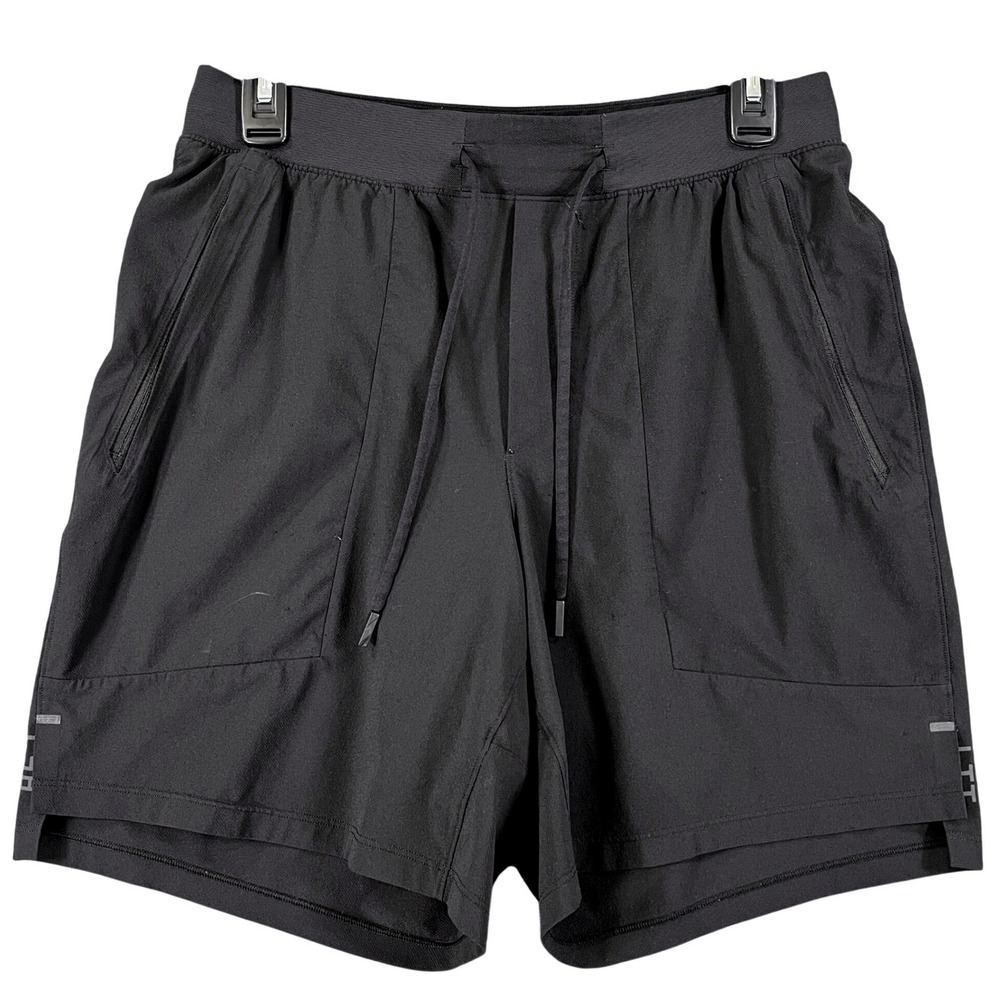 Lululemon License to Train Linerless Short Mens M Black Drawstring Gym Training